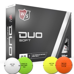 Wilson Staff Duo Soft Golf Balls with Text Personalisation
