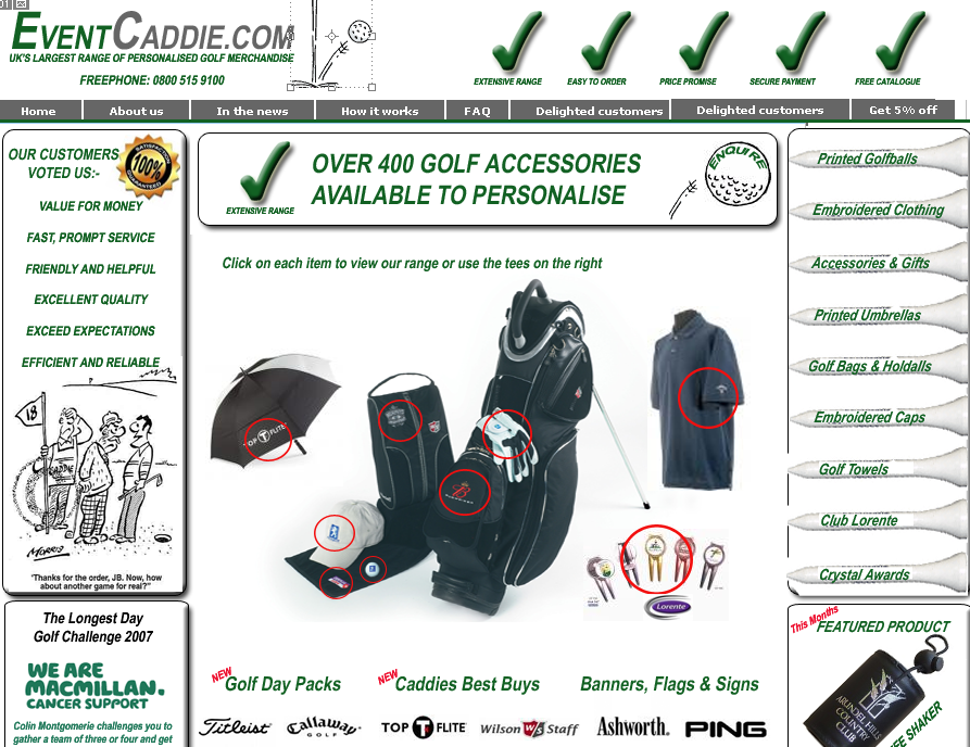 event caddies old website
