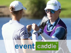 Caddie Sonny supporting Alexandra Försterling at Ladies European Tour event in Australia