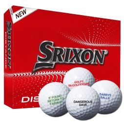 Srixon Distance Golf Balls with Text Personalisation