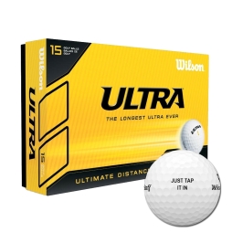 Wilson Ultra 15pk Golf Balls with Text Personalisation