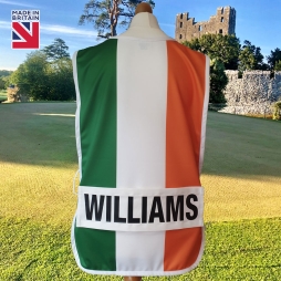 Ireland PRO Tour Golf Caddie Bib with Personalised Name Plate