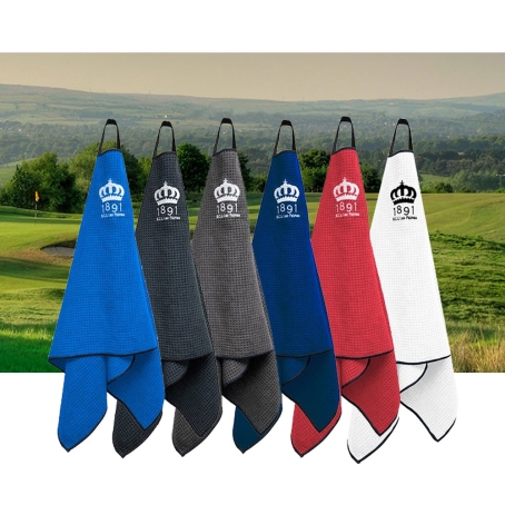 Microfibre Waffle Caddie Towel with Embroidery