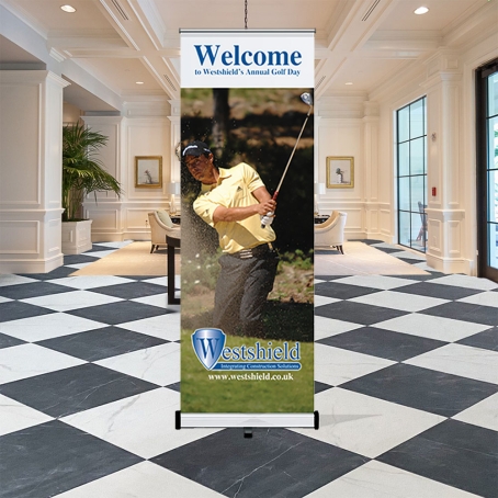 Custom Printed Budget Pull Up Banner 800 x 2000mm
