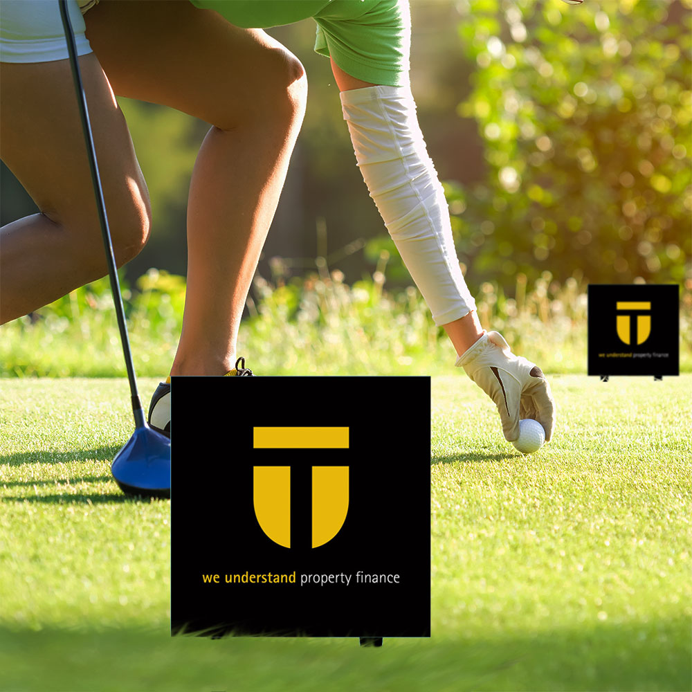 Custom Printed Lightweight Square Corporate Tee Marker