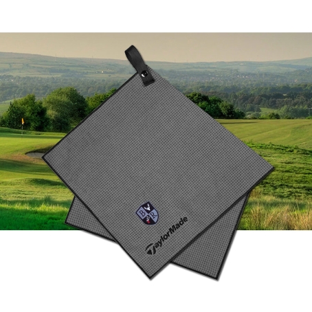 TaylorMade Microfibre Golf Cart Towel with Embroidery