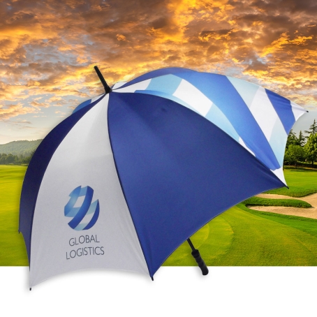Custom Printed Golf Umbrella with Stormproof Fibreglass Frame