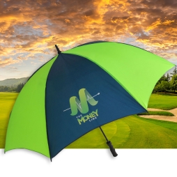Custom Printed Full Size Golf Umbrella with Stormproof Fibreglass Frame