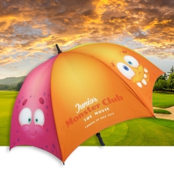Custom Printed Deluxe Golf Umbrella with Stormproof Fibreglass Frame
