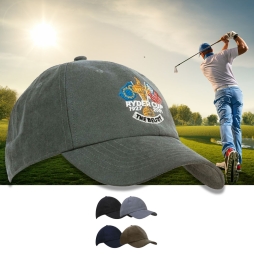 Water Resistant Polynosic Cap with Embroidery
