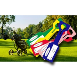 Custom Printed Green Fee Loop Golf Bag Tag