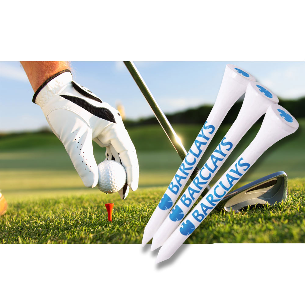 Custom Printed Shank and Cup 70mm Premium Wooden Tees (1000)