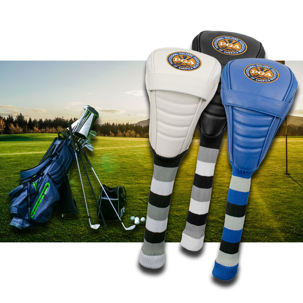 Leatherette Driver Headcover with Embroidery