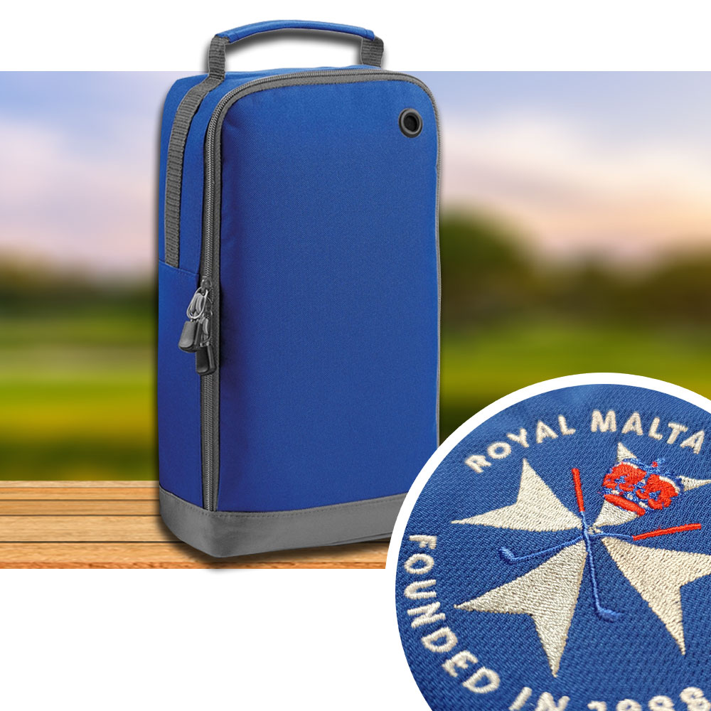 Mens Bagbase Shoe Bag with Embroidery