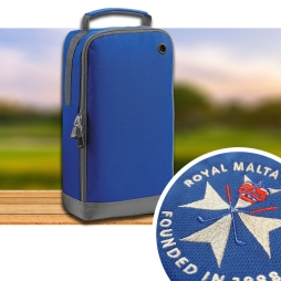 Mens Bagbase Shoe Bag with Embroidery