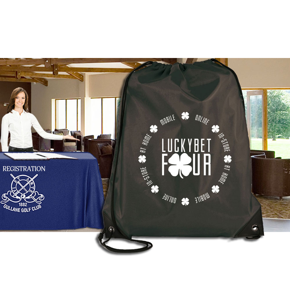 Custom Printed Premium Drawstring Bag