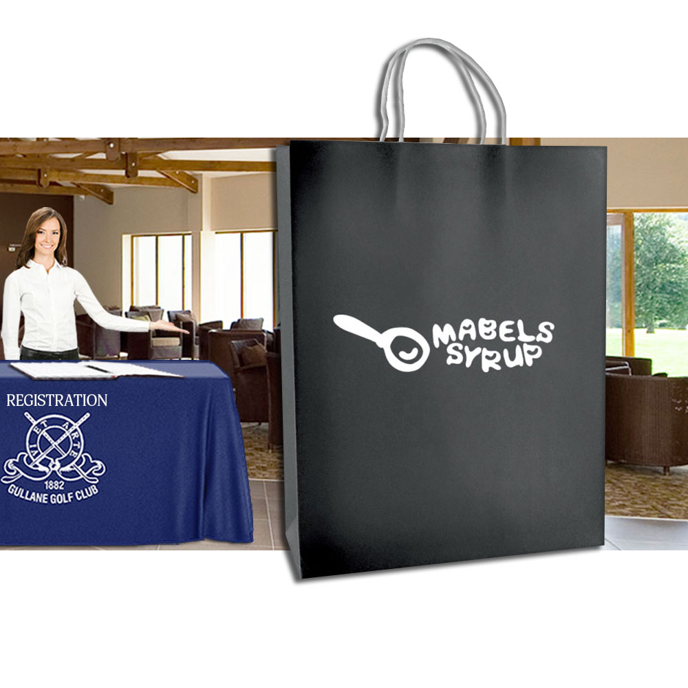 Custom Printed Coloured Brunswick Large Paper Bag