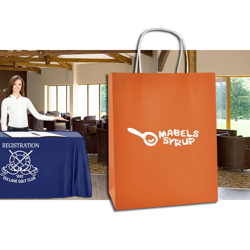 Custom Printed Coloured Brunswick Medium Paper Bag