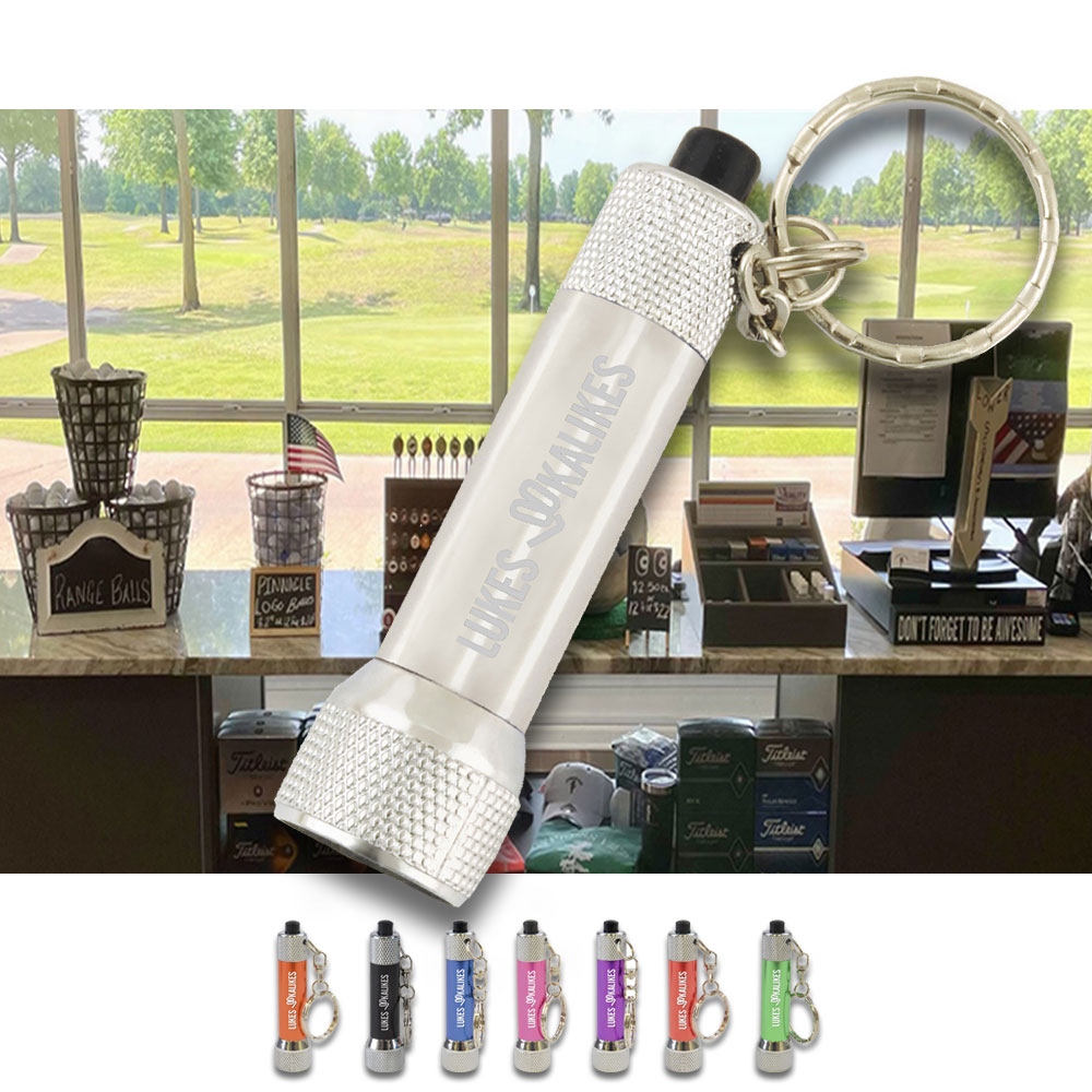 Customised LED Metal Torch Keyring