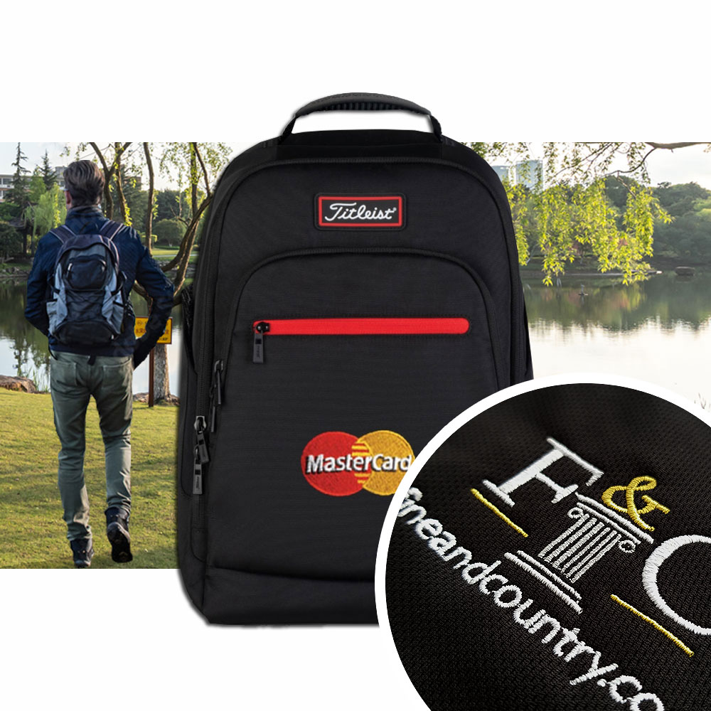 Titleist Players Backpack with Customised Embroidery