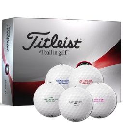Titleist Pro V1x Golf Balls with Text Personalisation