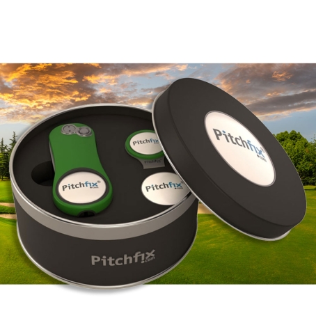 Custom Printed Original 2.0 Round Tin with Ball Marker and Hat Clip