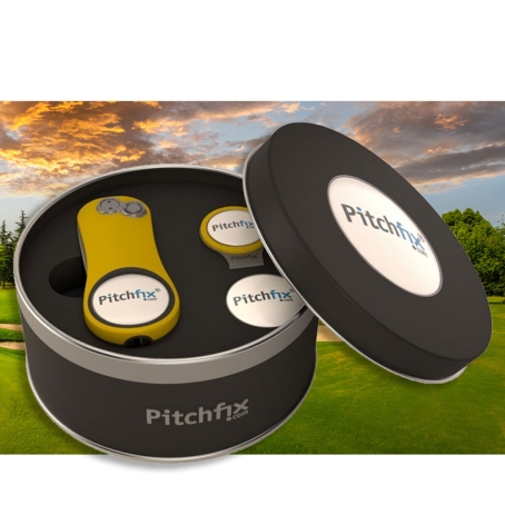 Custom Printed Round Tin XL 3.0 with Ball Marker and Hat Clip