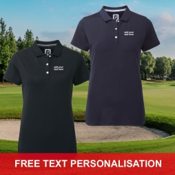 FootJoy Ladies Pique Polo Shirt with Personalised Embroidery