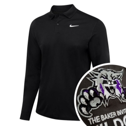 Nike Dri-FIT Victory solid long sleeve Polo Shirt with Embroidery