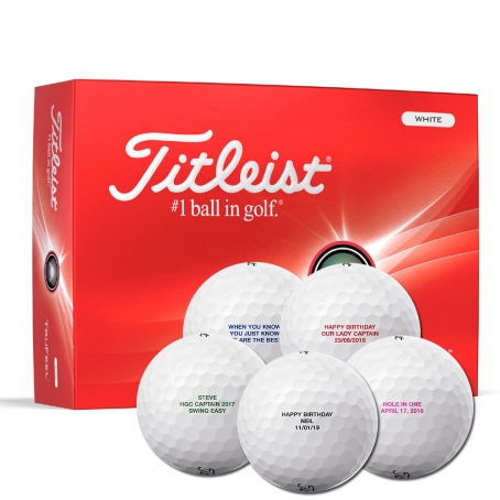 Titleist TruFeel Golf Balls with Text Personalisation