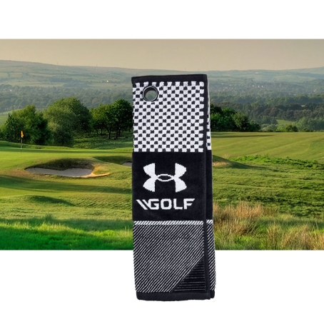 Under Armour Tri-Fold Cart Golf Towel with Embroidery