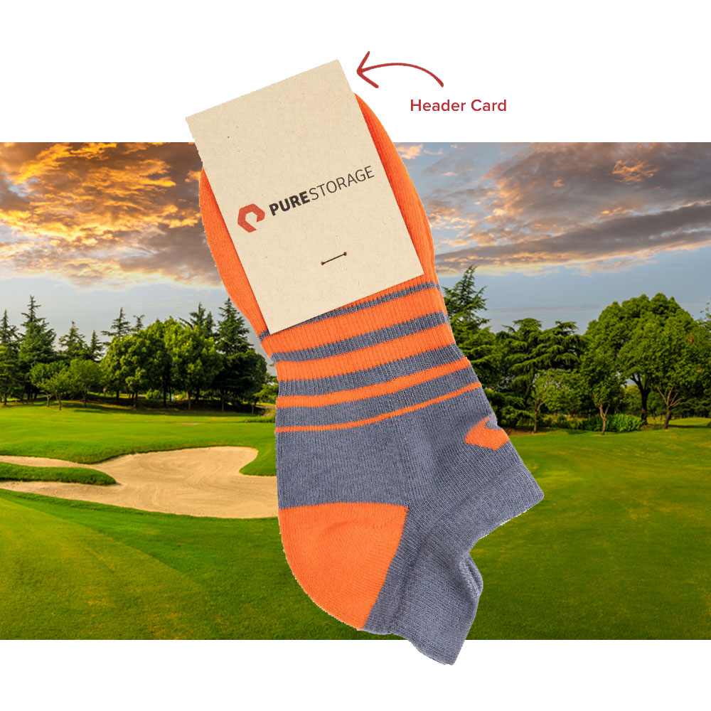 Personalised Logo Cotton Athletic Ankle Socks