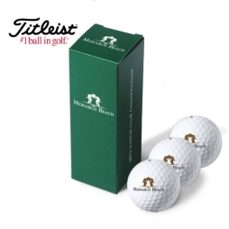 Custom Printed Titleist TruFeel 3 Ball and Gift Box