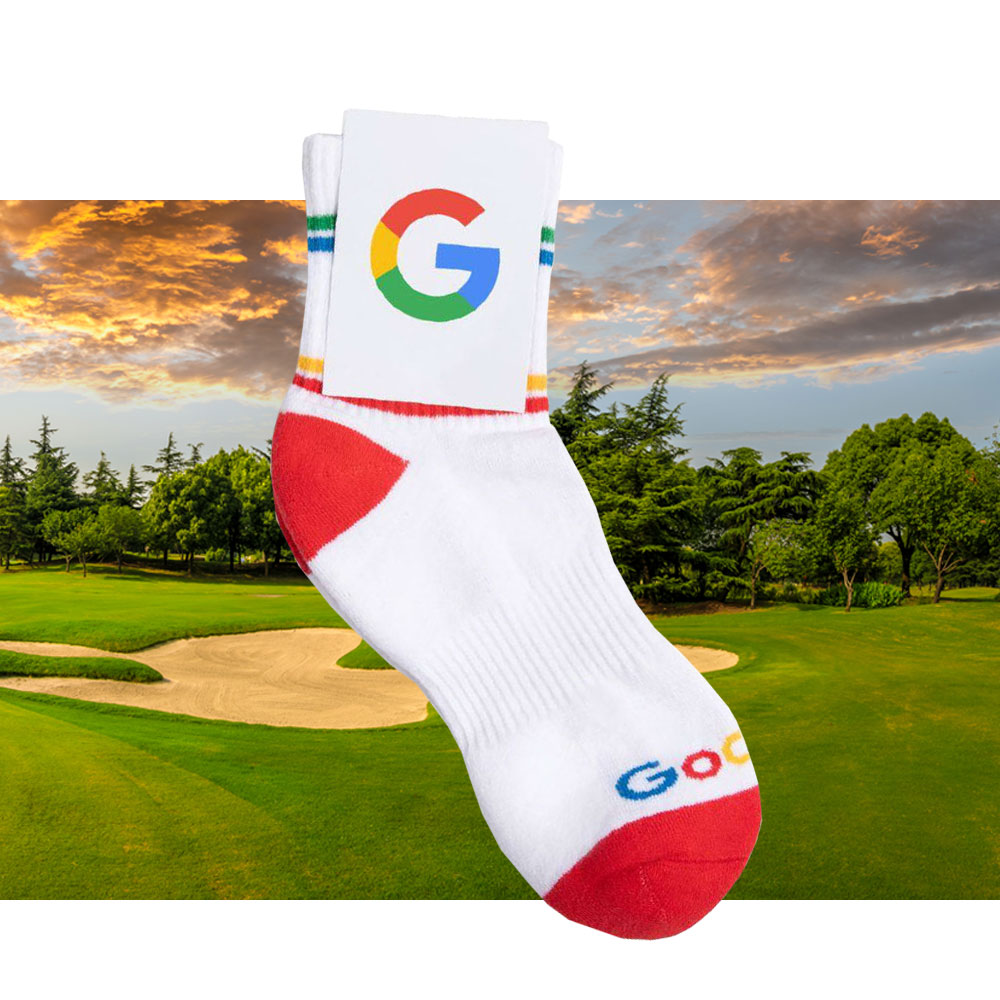 Personalised Logo Cotton Athletic Quarter Socks