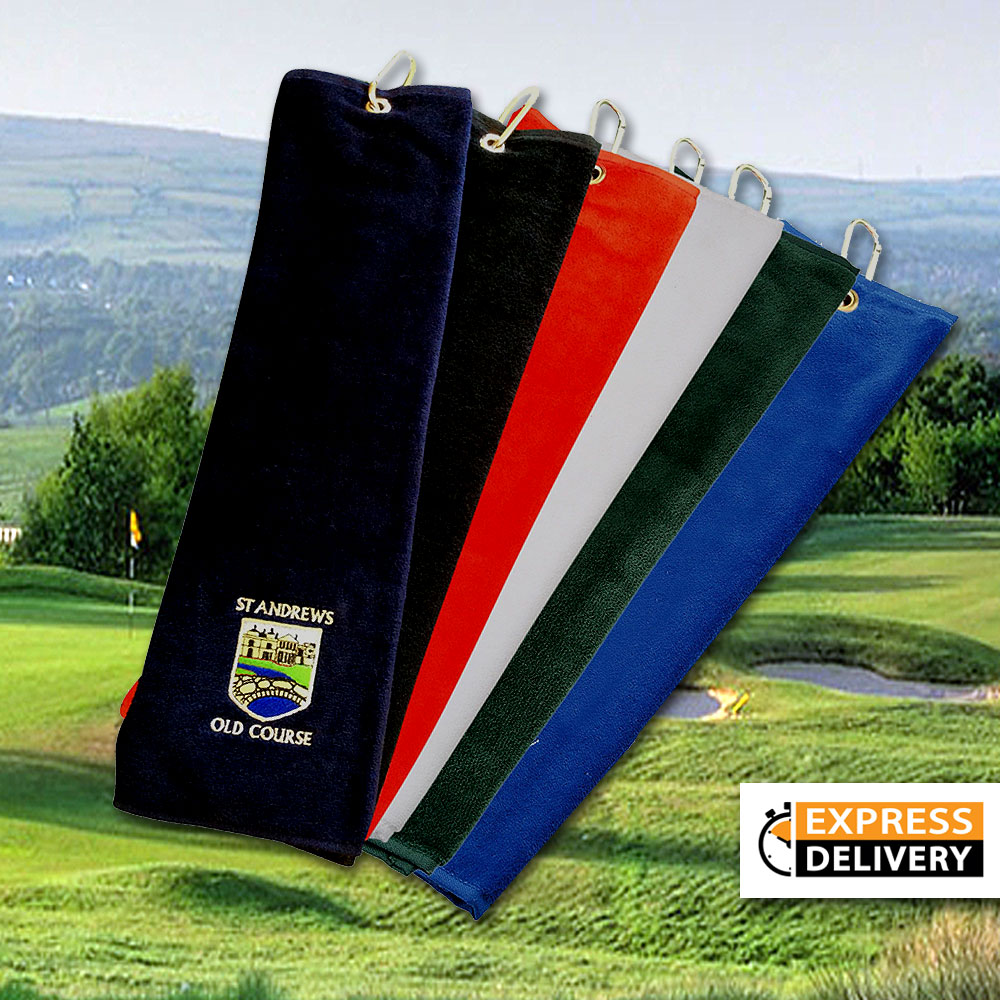 EXPRESS Delivery Turnberry Tri-fold Towel with Embroidery