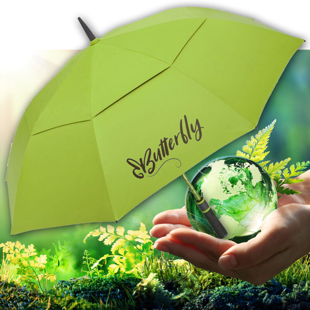 Custom Printed Eco Fare XL Automatic Vented Premium Golf Umbrella