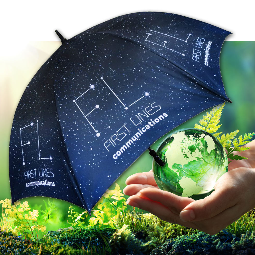 Full Colour Photo Print Eco Stormsport Golf Umbrella