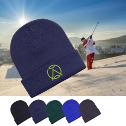 Heavweight Cuffed Beanie with Embroidery