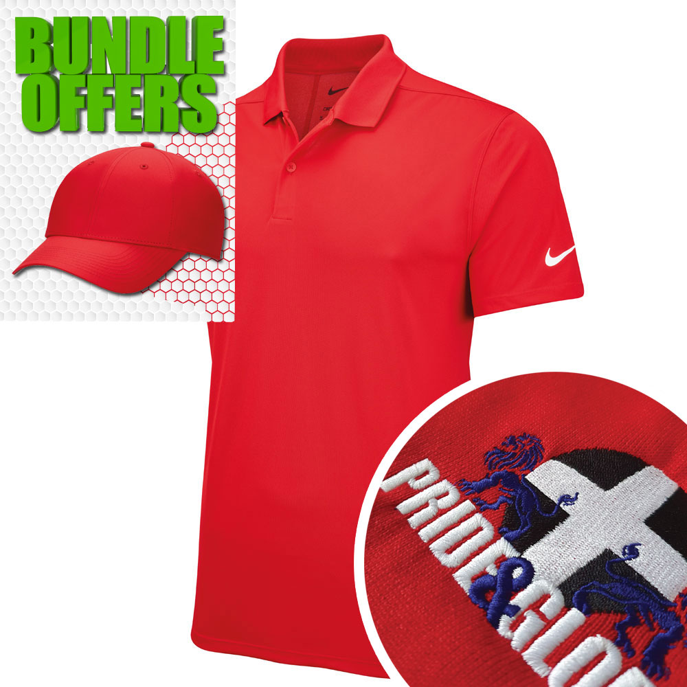 Nike Polo Shirt & Cap Bundle With Embroidery