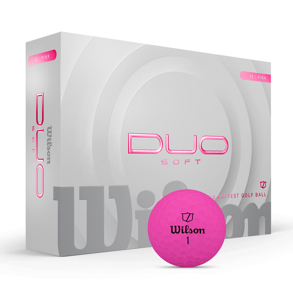 Wilson Staff Pink Duo Golf Balls Custom Printed With Your Logo