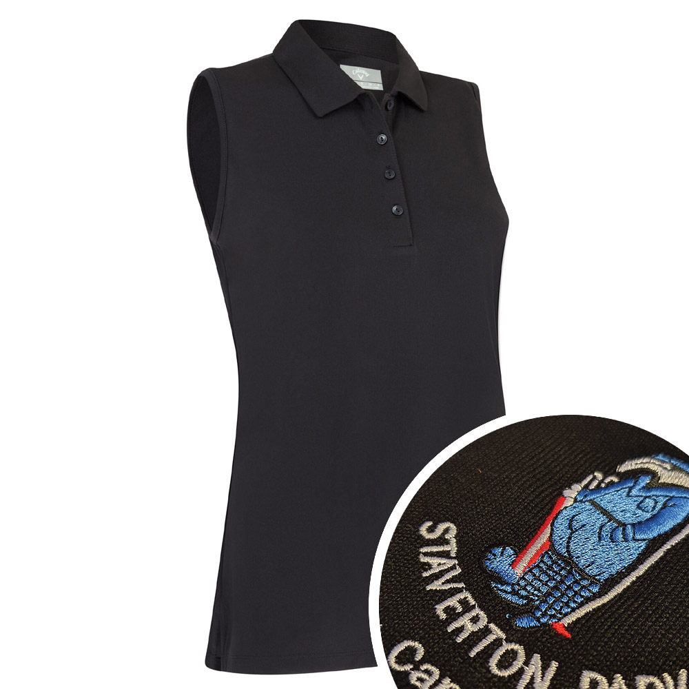 Callaway Ladies Tournament Sleeveless Polo with Embroidery
