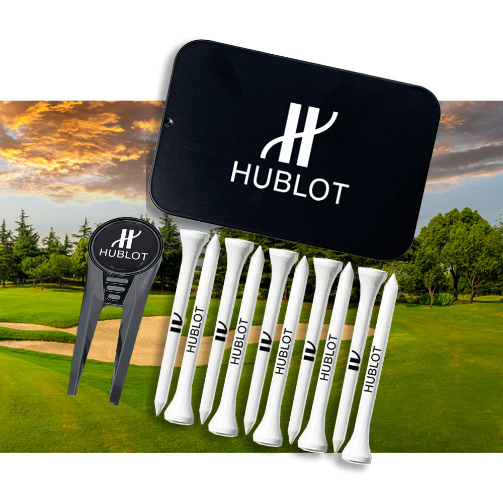 Custom Printed Golf Tin with Tees and Repair Tool