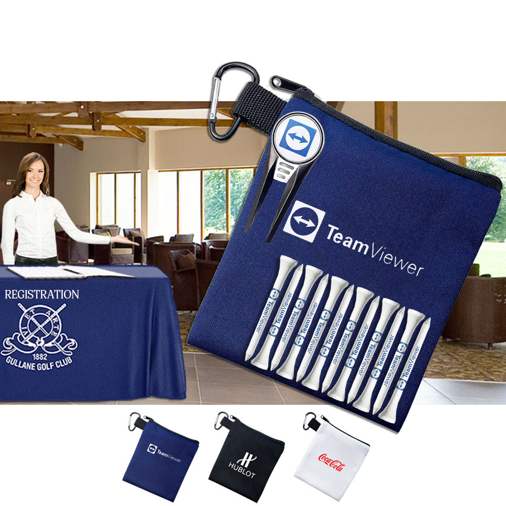 Geo Zipped Golf Bag Customised With Your Logo