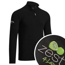 Callaway 1/4 Zip Merino Sweater with Embroidery