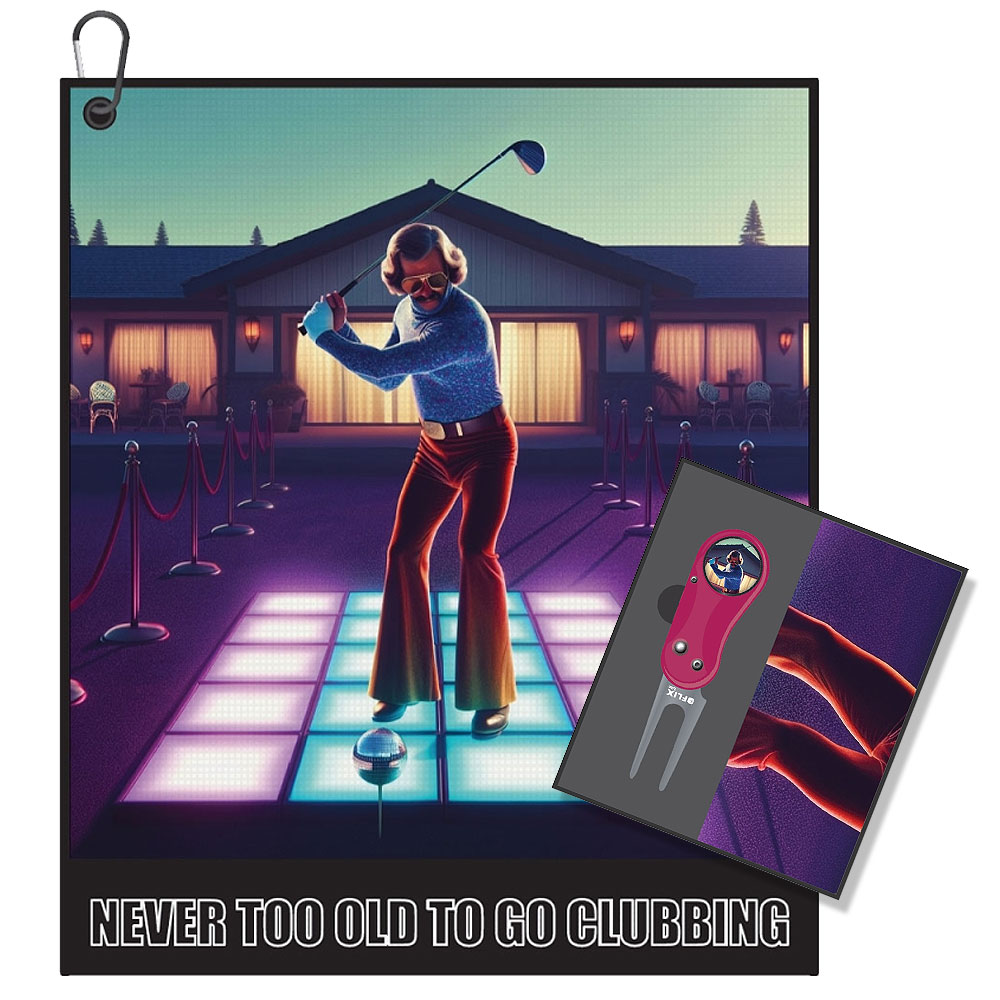 Never Too Old To Go Clubbing Golf Accessory Gift Box by Gimme Golf Gifts™