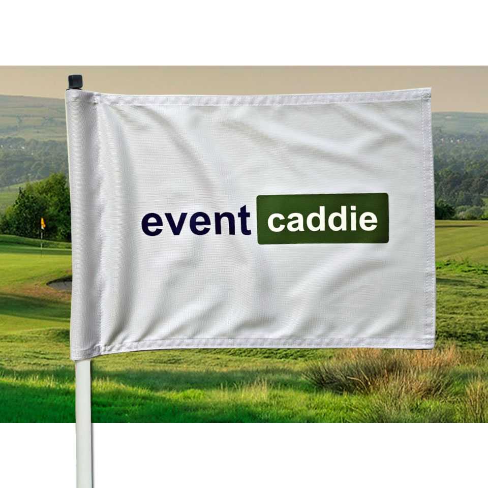 Express Single-Sided Golf Pin Flags with Logo Print