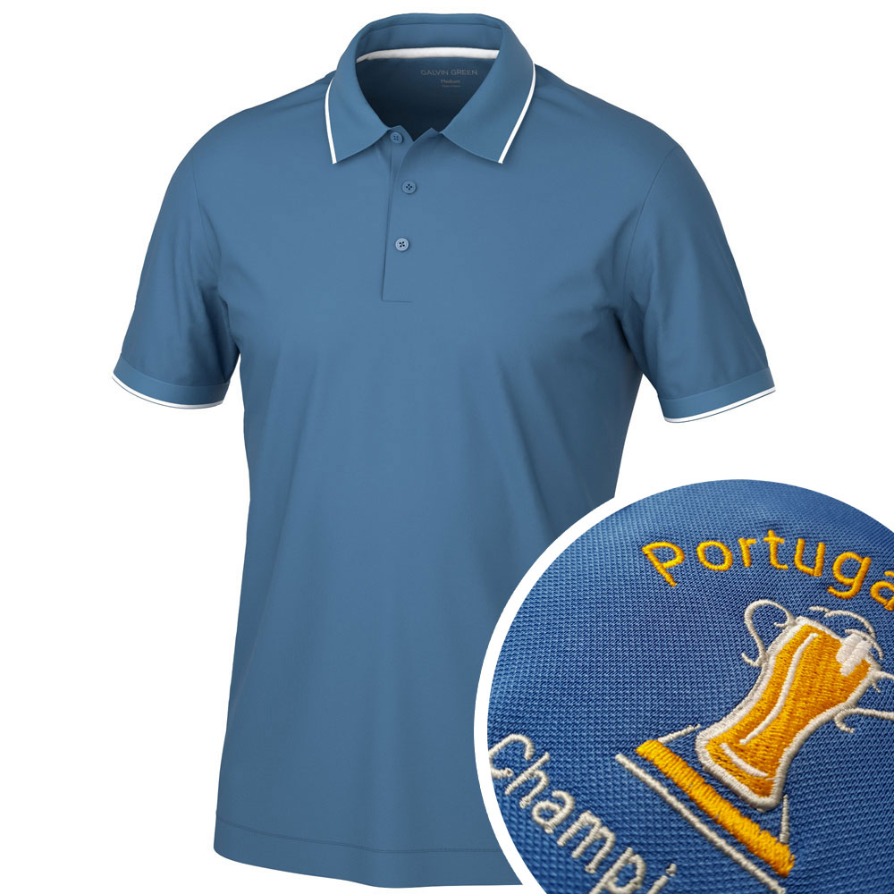 Galvin Green Marty Polo Shirt with Embroidery