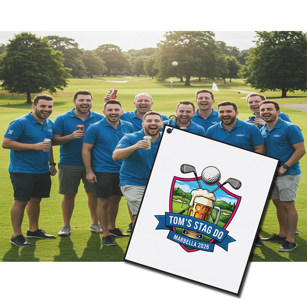 Custom Printed Players Microfibre Golf Towel