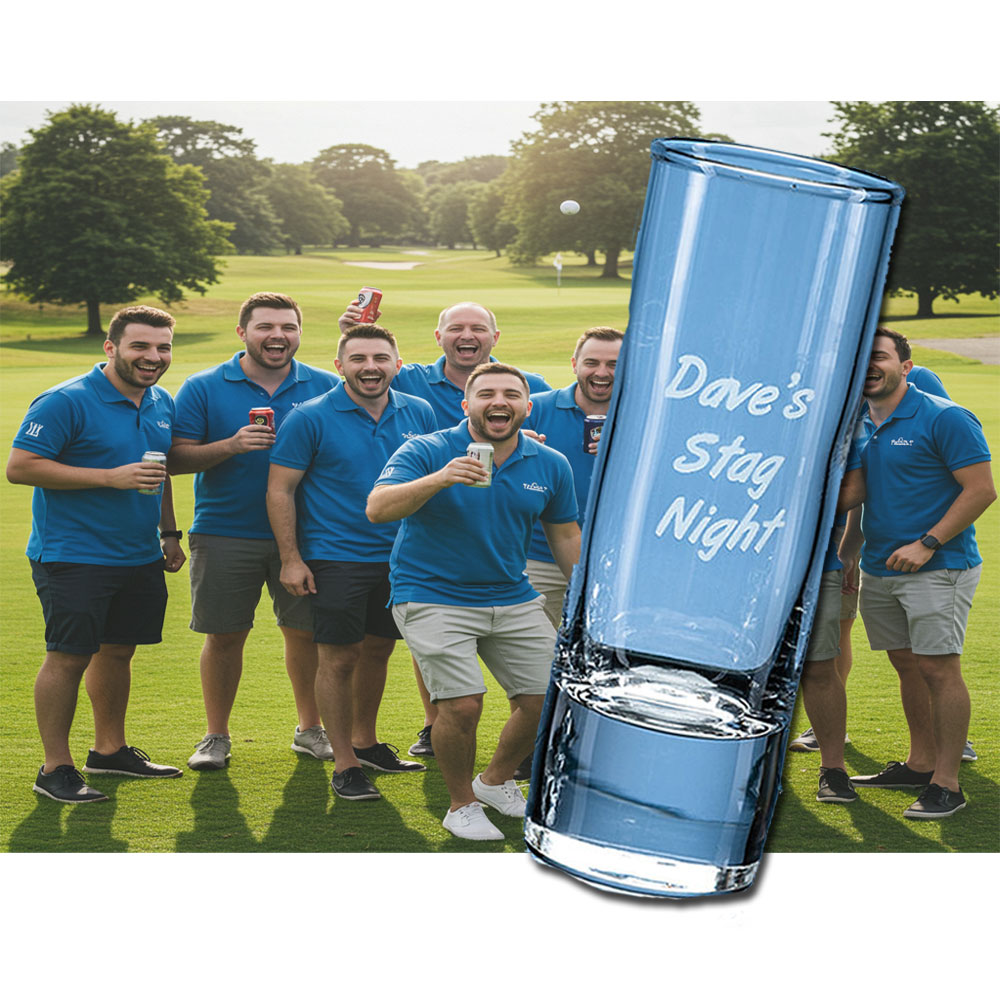 60ml Tall Heavy Base Shot Glass with Engraving