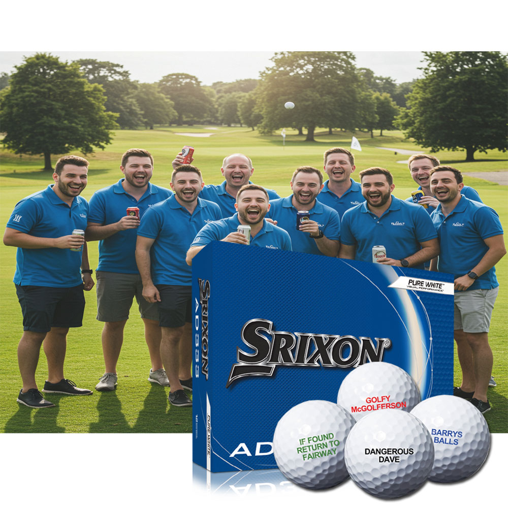 Srixon AD333 Golf Balls with Text Personalisation